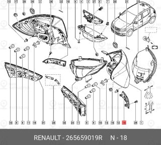 Запчасть NISSAN 265659019R