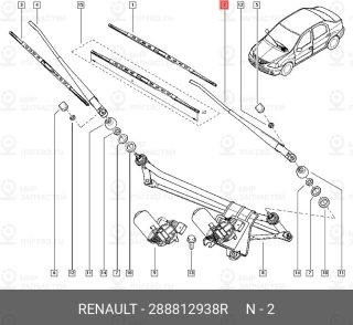 Запчасть NISSAN 288812938R