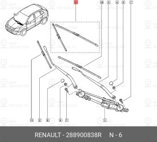 Запчасть NISSAN 288900838R