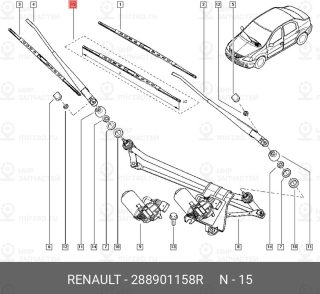 Запчасть NISSAN 288901158R