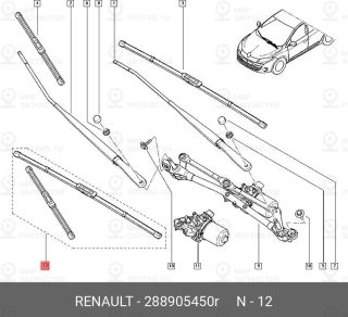 Запчасть NISSAN 288905450R