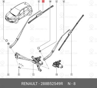 Запчасть NISSAN 288B52549R