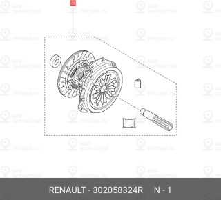Запчасть NISSAN 302058324R