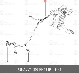 Запчасть NISSAN 306104118R