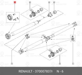 Запчасть NISSAN 370007837R