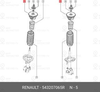 Запчасть NISSAN 543207065R