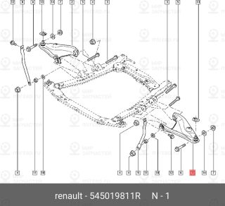 Запчасть NISSAN 545019811R