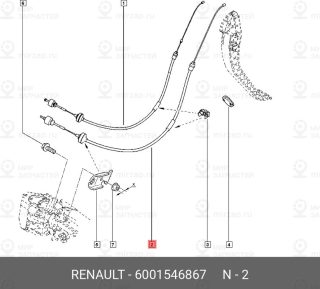 Запчасть NISSAN 6001546867
