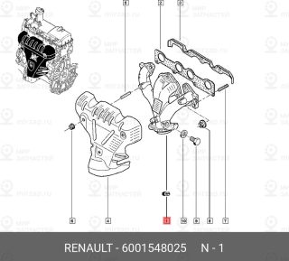 Запчасть NISSAN 6001548025
