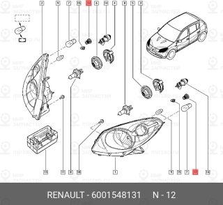 Запчасть NISSAN 6001548131