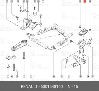 Запчасть NISSAN 6001548160