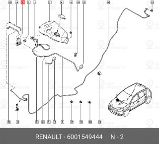 Запчасть NISSAN 6001549444