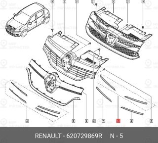 Запчасть NISSAN 620729869R