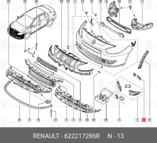 Запчасть NISSAN 622217286R