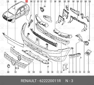 Запчасть NISSAN 622220011R