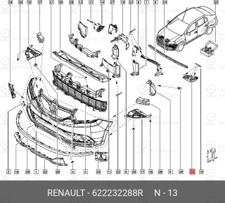 Запчасть NISSAN 622232288R