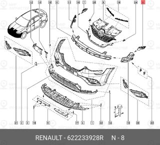 Запчасть NISSAN 622233928R