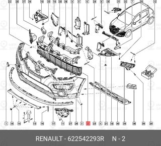 Запчасть NISSAN 622542293R