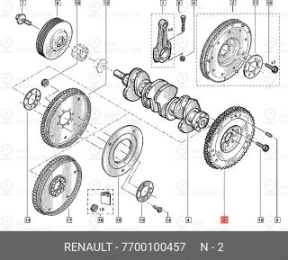 Запчасть NISSAN 7700100457