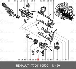 Запчасть NISSAN 7700110500