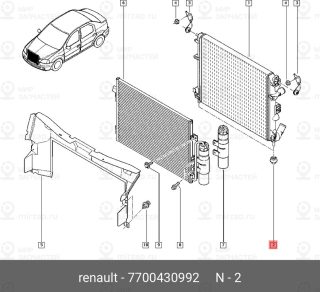 Запчасть NISSAN 7700430992