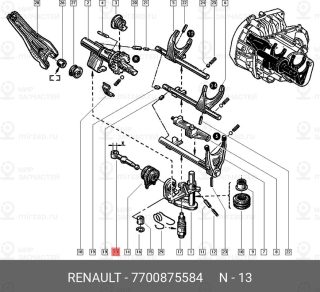 Запчасть NISSAN 7700875584