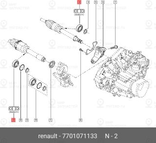 Запчасть NISSAN 7701071133