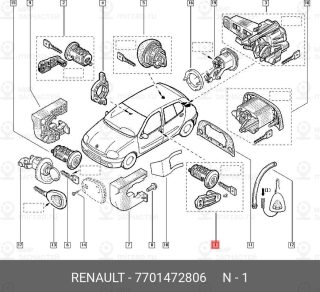 Запчасть NISSAN 7701472806