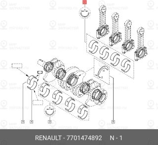 Запчасть NISSAN 7701474892