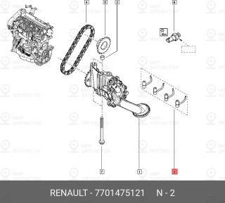 Запчасть NISSAN 7701475121