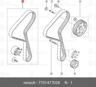 Запчасть NISSAN 7701477028