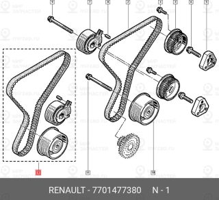 Запчасть NISSAN 7701477380