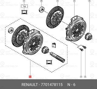 Запчасть NISSAN 7701478115