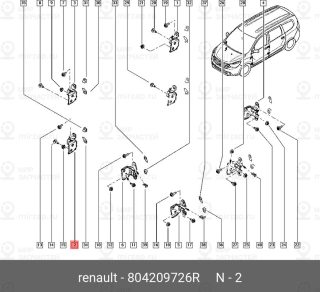 Запчасть NISSAN 804209726R
