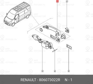 Запчасть NISSAN 806073022R