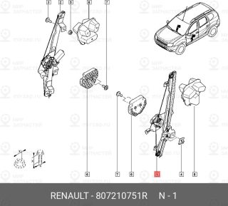Запчасть NISSAN 807210751R