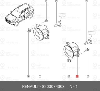 Запчасть NISSAN 8200074008
