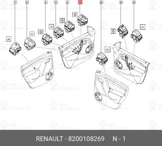 Запчасть NISSAN 8200108269
