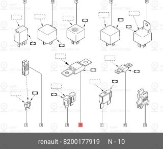 Запчасть NISSAN 8200177919