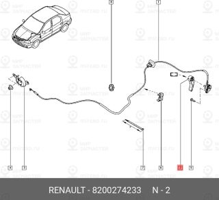 Запчасть NISSAN 8200274233
