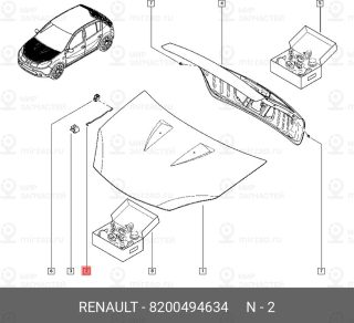 Запчасть NISSAN 8200494634