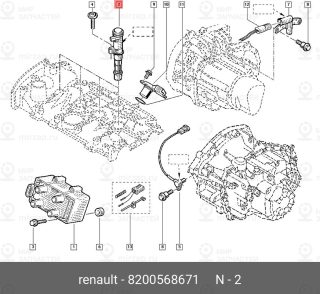 Запчасть NISSAN 8200568671