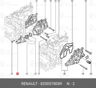 Запчасть NISSAN 8200578089