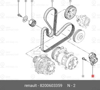 Запчасть NISSAN 8200603359