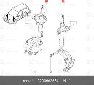 Запчасть NISSAN 8200663654