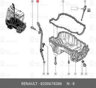 Запчасть NISSAN 8200678386