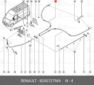 Запчасть NISSAN 8200727569