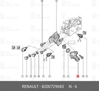 Запчасть NISSAN 8200729683