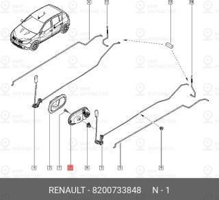 Запчасть NISSAN 8200733848