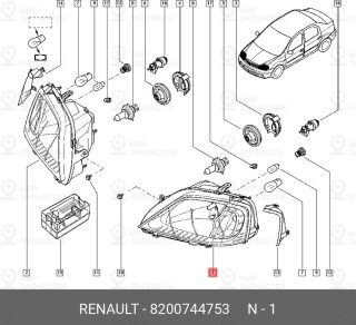 Запчасть NISSAN 8200744753